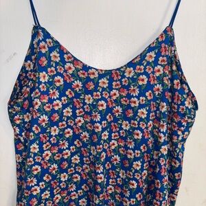 Floral Blue Women's Top